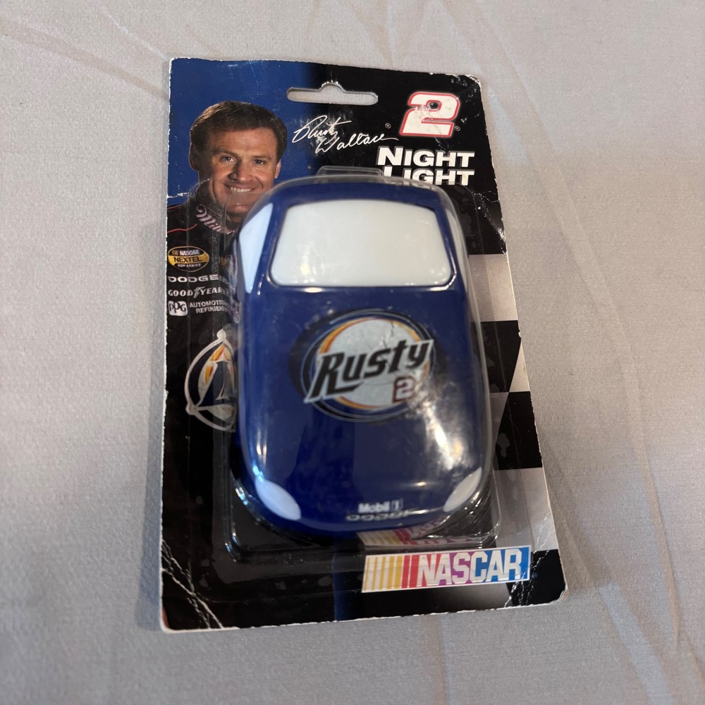 Rusty Wallace NASCAR Night Light #2 Car Racecar NEW in Package